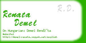 renata demel business card